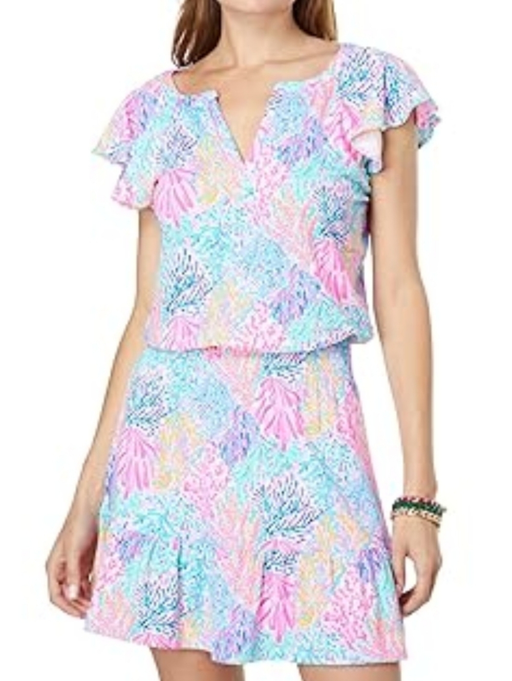 Lilly Pulitzer Ravi Romper Multi Splashdance NWT Medium